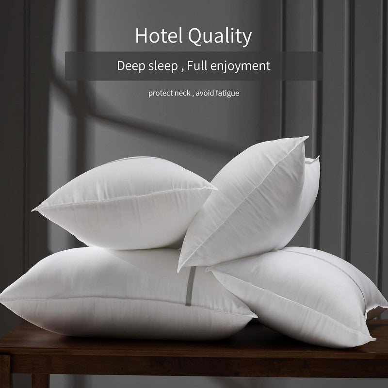 Bed Pillows Queen Size Set of 4, Firm Cooling Hotel Pillows, 20x28 Inches3