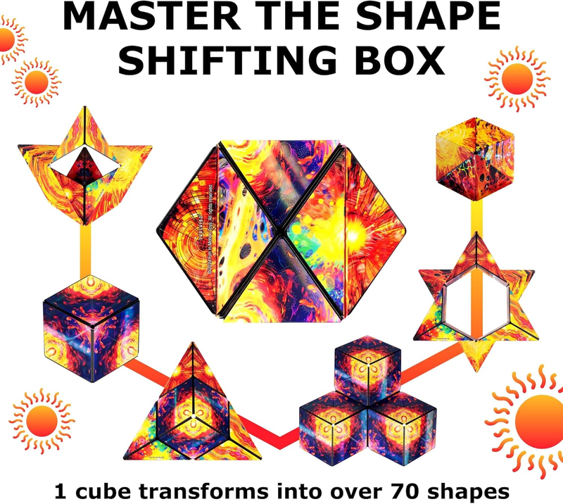 Sensory Fidget Cube Stress Relief Shape Shifting 100+ Shapes Toy4
