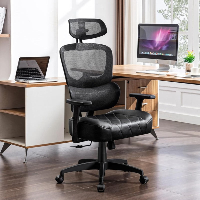 Ergonomic High Back Mesh Office Chair with Adjustable Headrest & Lumbar Support7