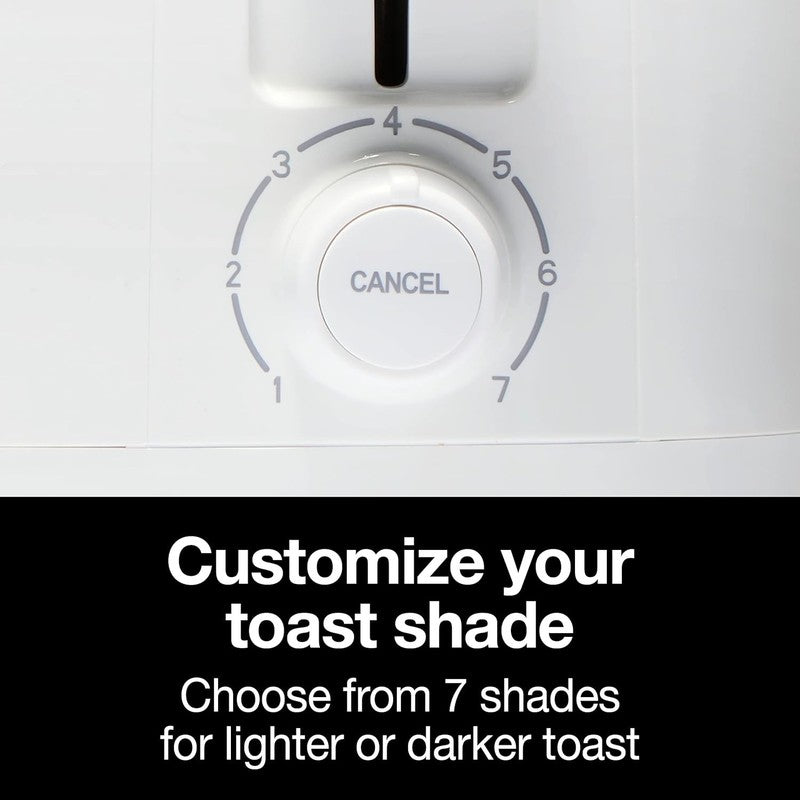 4 Slice Toaster White - Wide Slots, 7 Shades, Bagel, Cool-Touch, Auto Off4