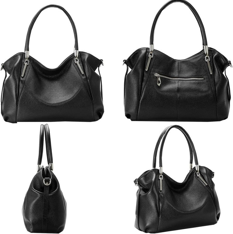 Women Leather Shoulder Tote Handbag Top Handle Satchel Hobo Crossbody Bag4