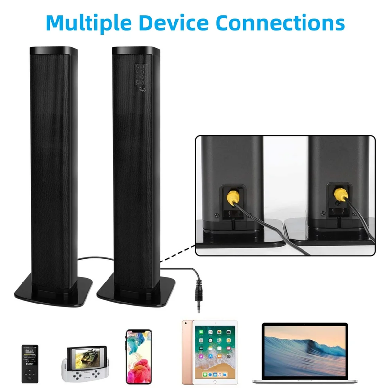 120W Bluetooth 5.0 TV Sound Bar 3D Surround Home Theater Split Soundbar3