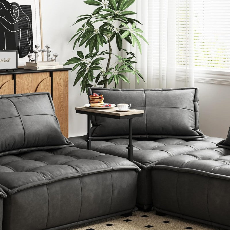 Greige End Table Side Sofa Table Tall Couch Table Living Room Bedroom2