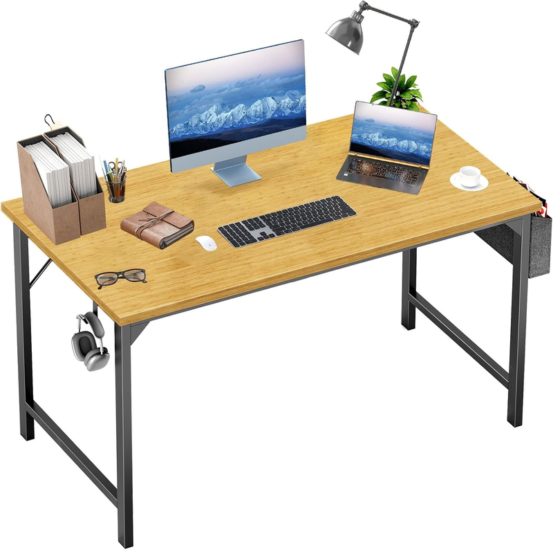 48" Computer Desk Study Work Table w/ Storage Bag Headphone Hook Home Office9