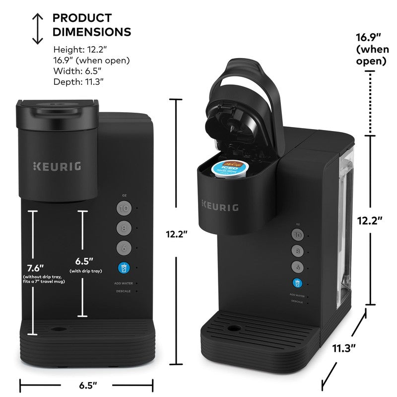 K-Express Essentials Plus Coffee Maker Single-Serve K-Cup Black Hot & Iced6