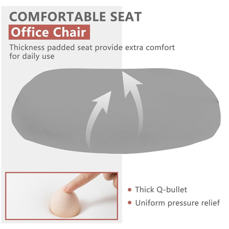 Ergonomic Office Chair, Lumbar Support, Adjustable Height with Armrests for Adul6