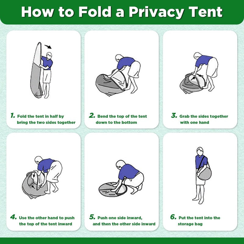 Portable Camping Toilet with Pop-Up Tent – Outdoor Folding Toilet & Shower 3