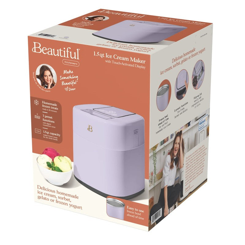 1.5 Qt Ice Cream Maker w/ Touch Display Lavender by Drew Barrymore6