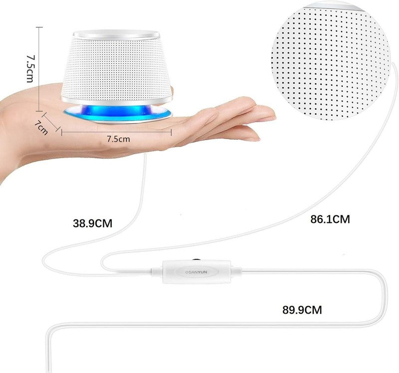 Computer Speakers 10W USB Powered 3.5mm AUX Stereo Deep Bass White4