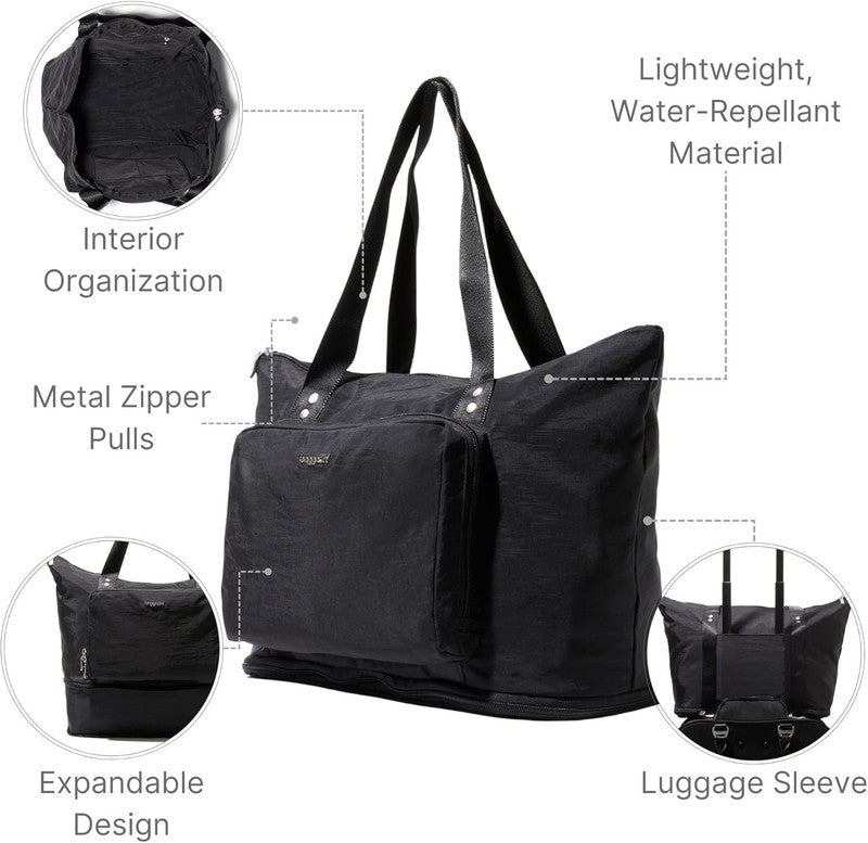 Carryall Expandable Lightweight Travel Tote 22" Packable Folding Compact Nylon W3