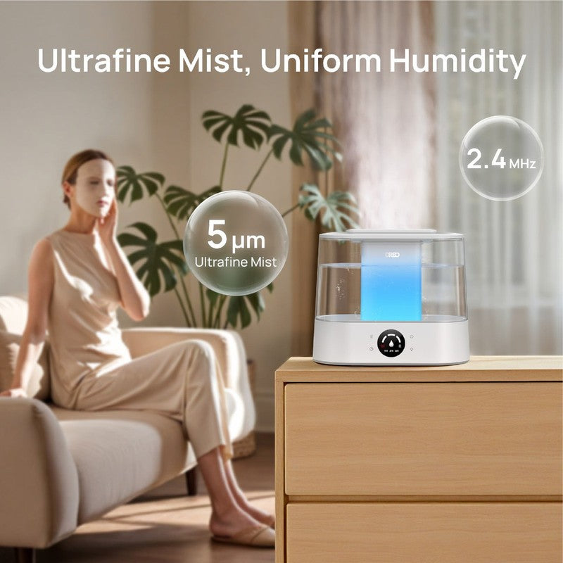 4L Cool Mist Humidifier Large Room 36H Runtime Top Fill w/ Aroma Tray Quiet7