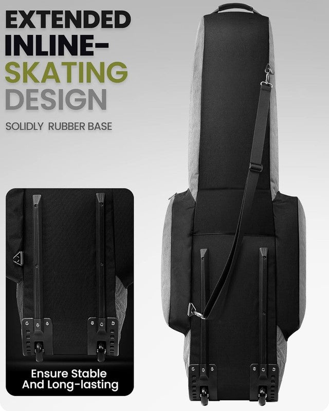 Padded Golf Travel Bag w Wheels 900D Heavy Duty Oxford Soft Sided Waterproof3
