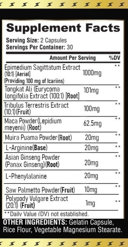 Ultra Strength Testosterone Booster for Men - Enhance Libido & Performance1