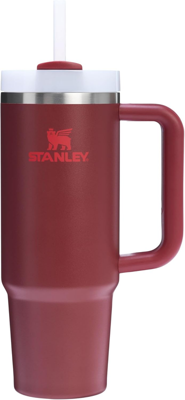 Stanley Quencher H2.0 30oz Tumbler w/ Handle Straw Insulated Cranberry9