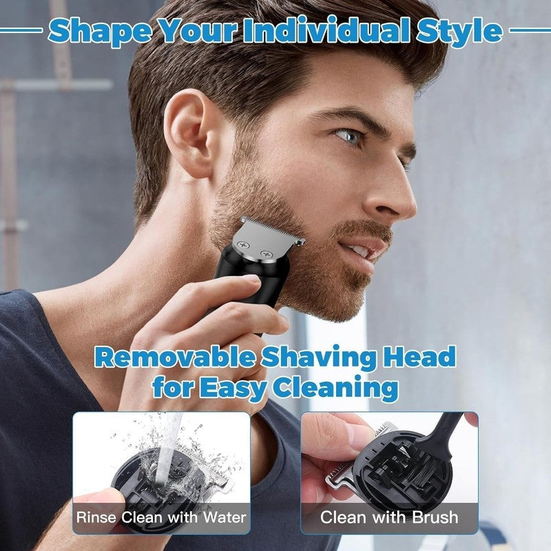 5-in-1 Beard Trimmer Kit for Men - Cordless, Waterproof, LED Display1