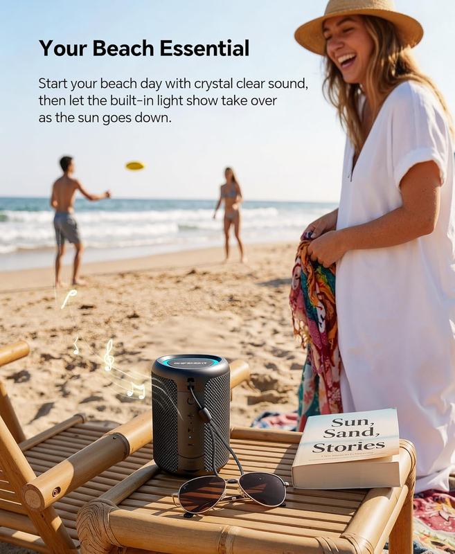 Portable Bluetooth Speaker IPX5 Waterproof BT 5.3 TWS Outdoor Travel4