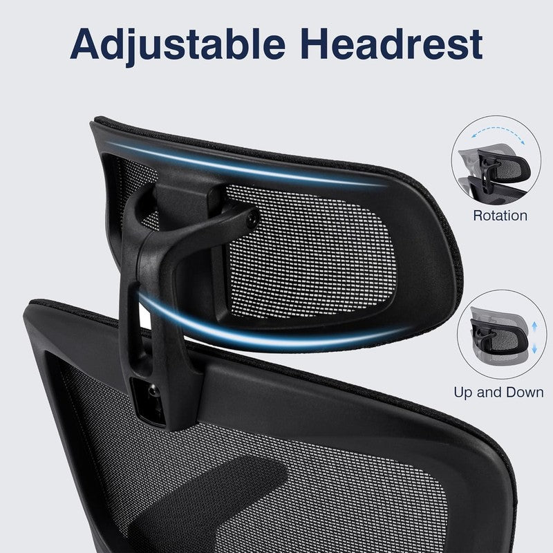 Ergonomic High Back Mesh Office Chair with Adjustable Headrest & Lumbar Support6