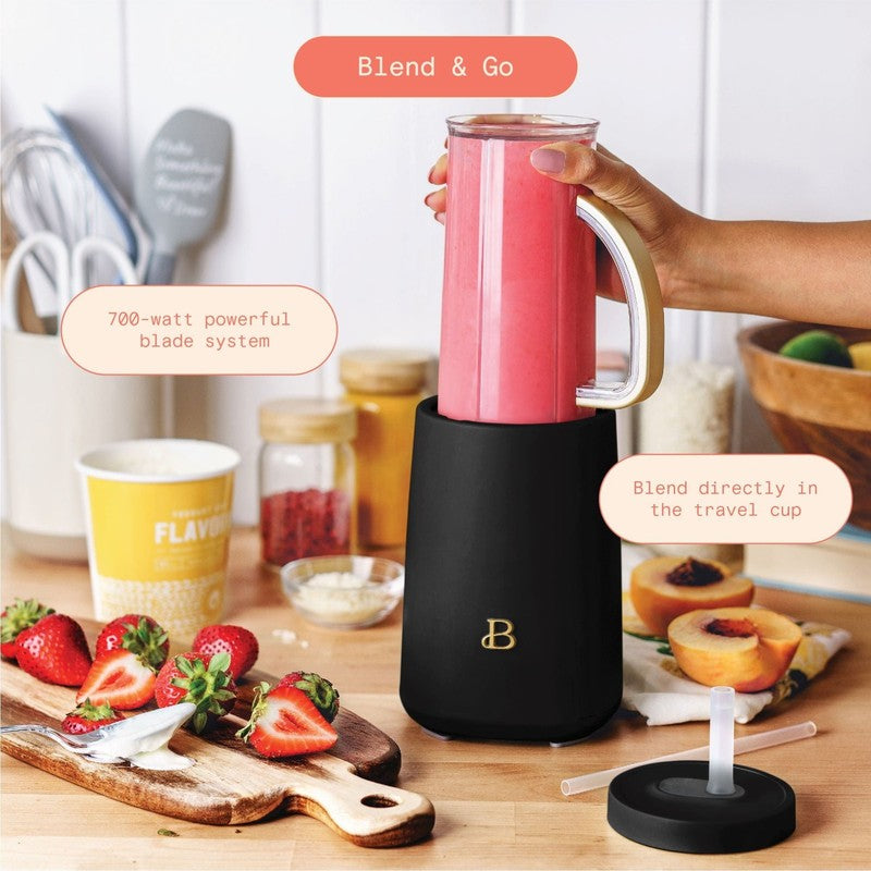 Drew Barrymore Personal Blender 12-Piece Set 240W Black Sesame Smoothie3