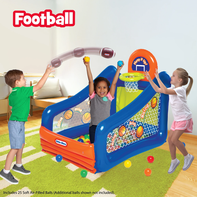 Hoop It Up! 3 in 1 Play Center Sports 25 Ball Pack Indoor Outdoor 3 6 Years5