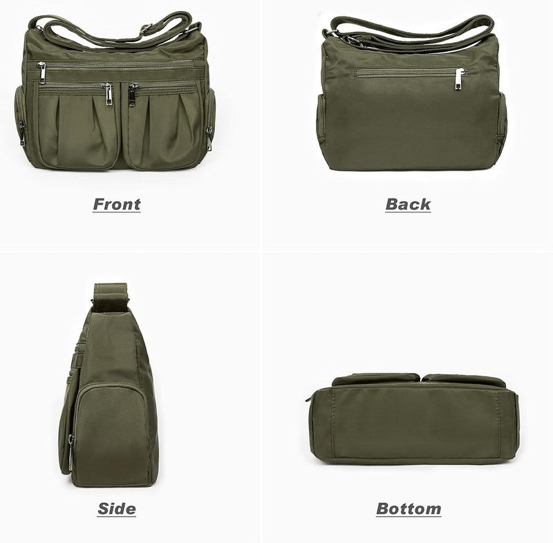 Women Crossbody Bag Waterproof Nylon Lightweight Shoulder Travel Purse Handbag3