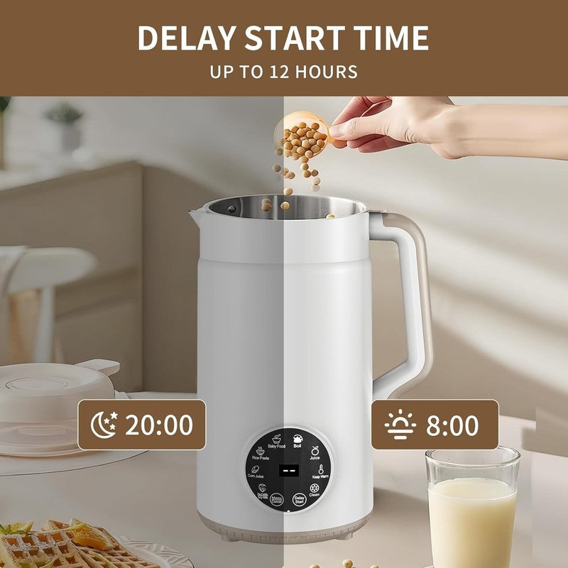 10 in 1 Nut Milk Maker Machine, Almond Milk Maker, 40Oz Self Clean/12H Delay/Kee5