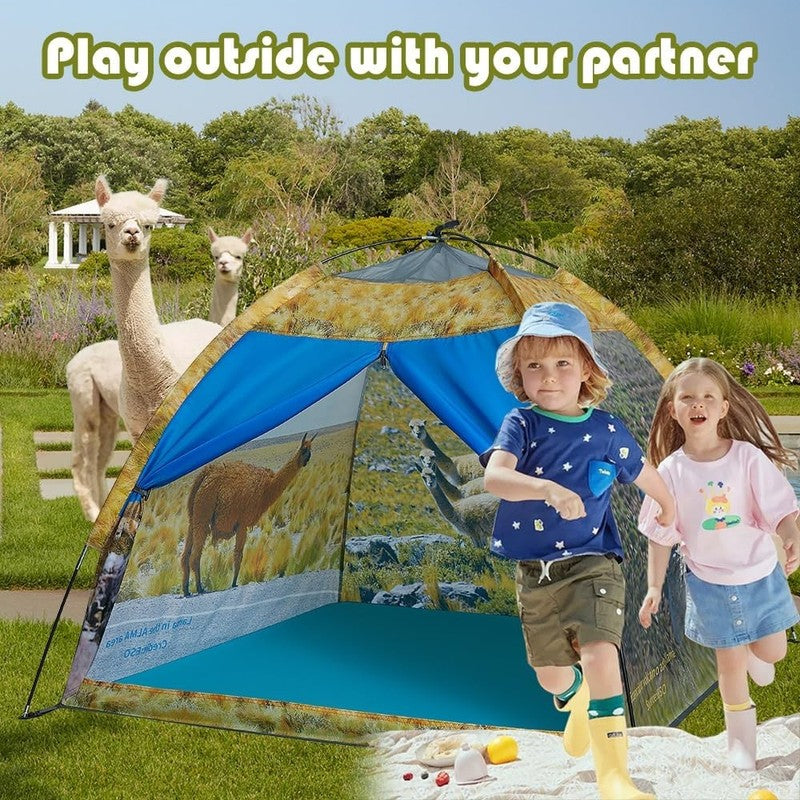 Kids Alpaca Pop Up Play Tent, Indoor/Outdoor Adventure Playhouse4