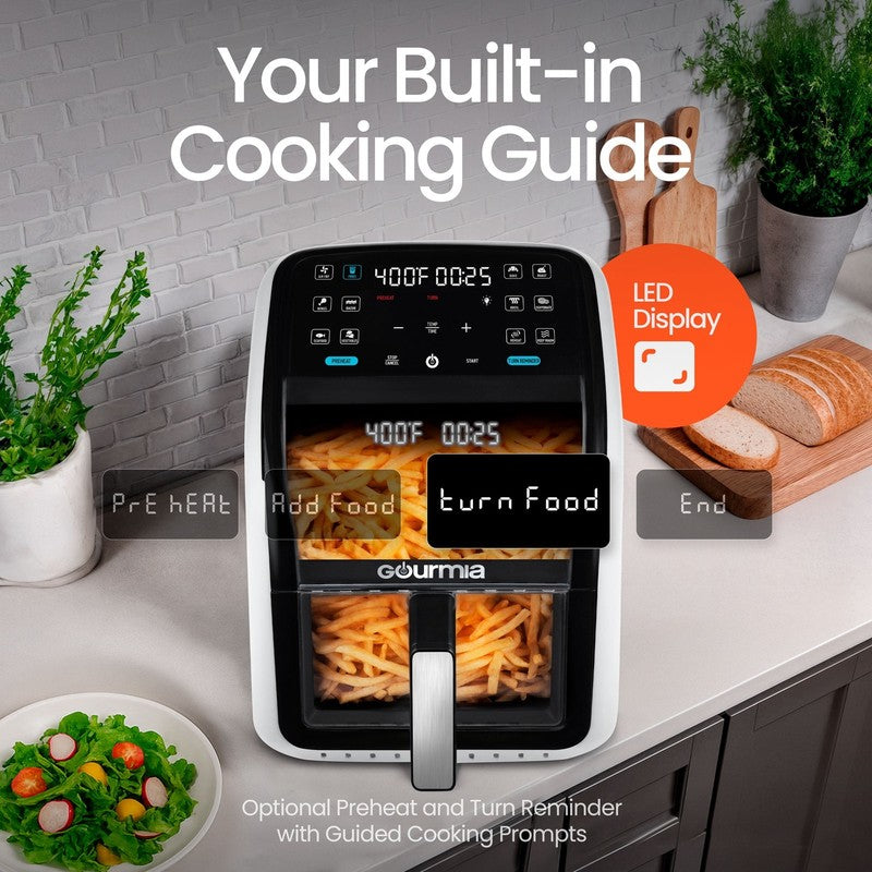 Panorama 7QT Digital Air Fryer with Holographic Display & 12 Presets6