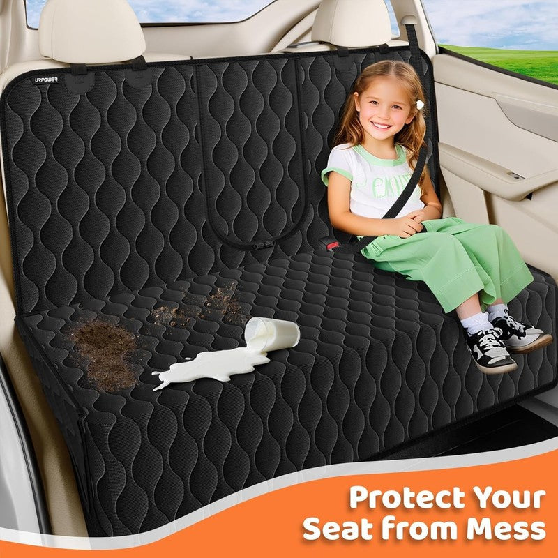 Dog Car Seat Cover Back Seat, Waterproof Bench Cover w/ Armrest Fit, Nonslip2