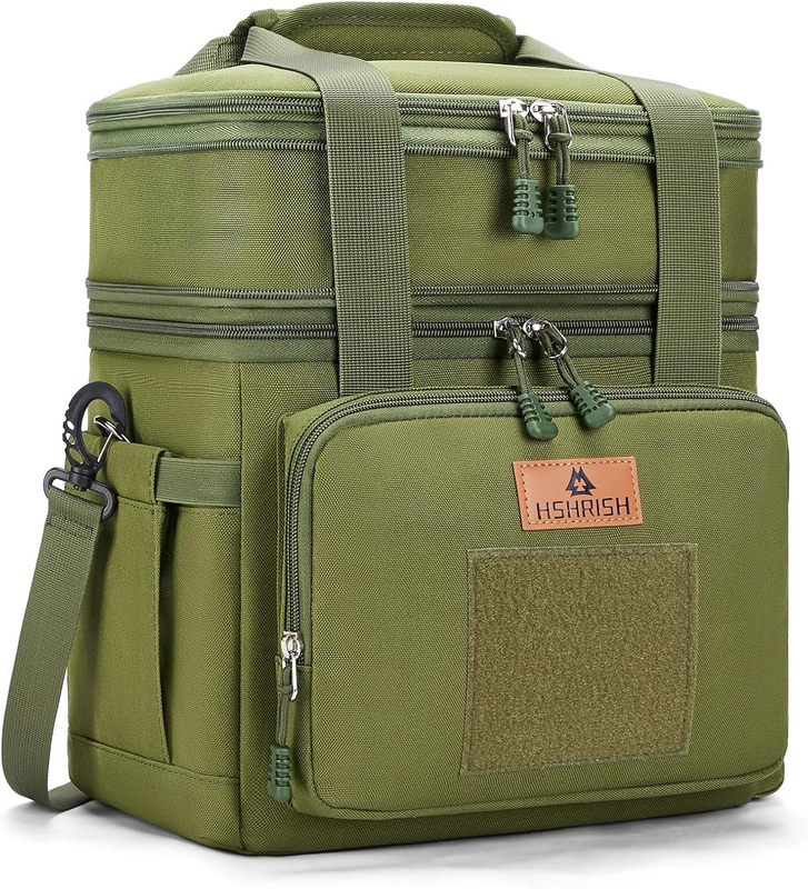 Large Expandable Tactical Lunch Bag 16L/24 Cans Army Green0