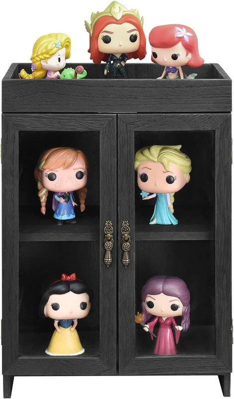 Small Wooden Countertop Storage Cabinet with Adjustable Shelves and Removable Ho6