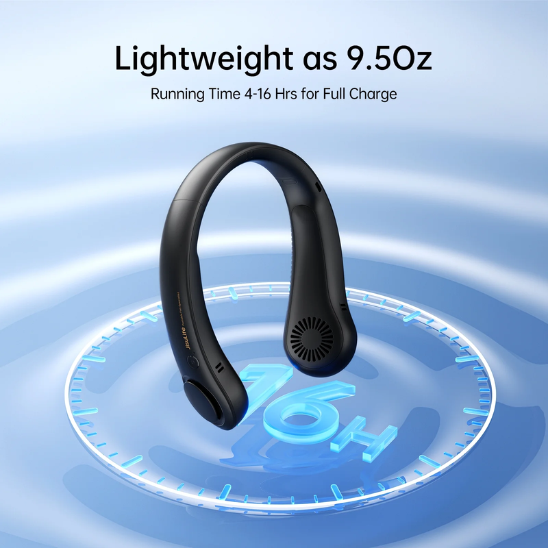 Portable Neck Fan Bladeless Rechargeable Wearable 5 Speed 16H Battery4