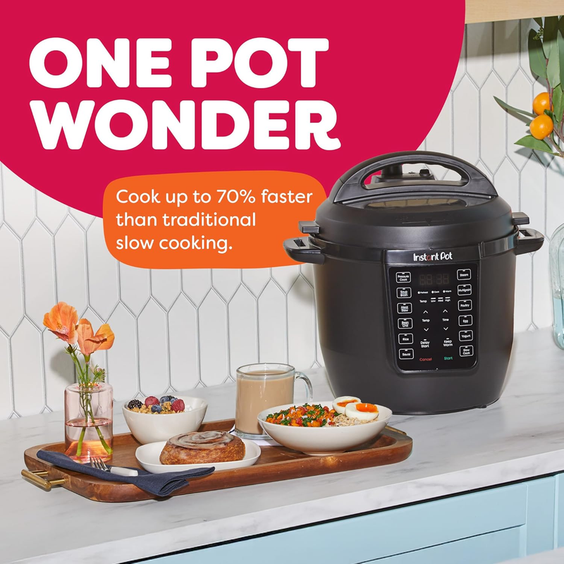 6QT RIO 7 in 1 Multi Cooker Pressure Slow Cook Sauté Steam Rice Yogurt Black2
