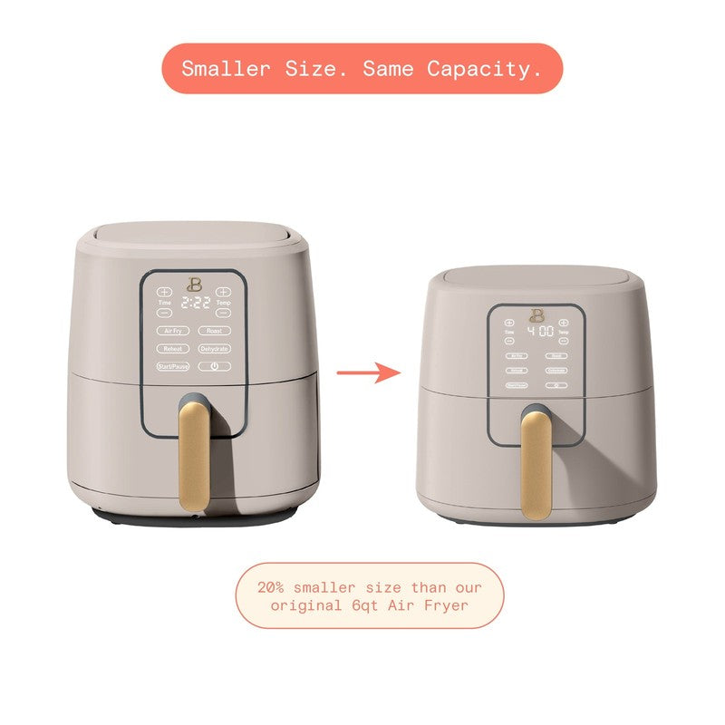 6 Qt Air Fryer w/ Turbocrisp Technology Evergood Ceramic Nonstick Porcini Taupe4