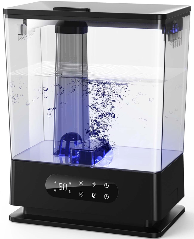 6.5L Large Top Fill Cool Mist Humidifier for Bedroom Home Black0