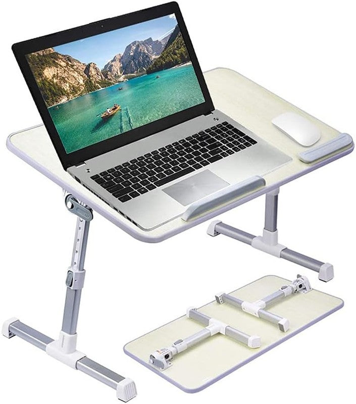 Adjustable Tray Table Lap Desk Fits up to 17 Inch Laptop, Large, 13"X24", Cream1