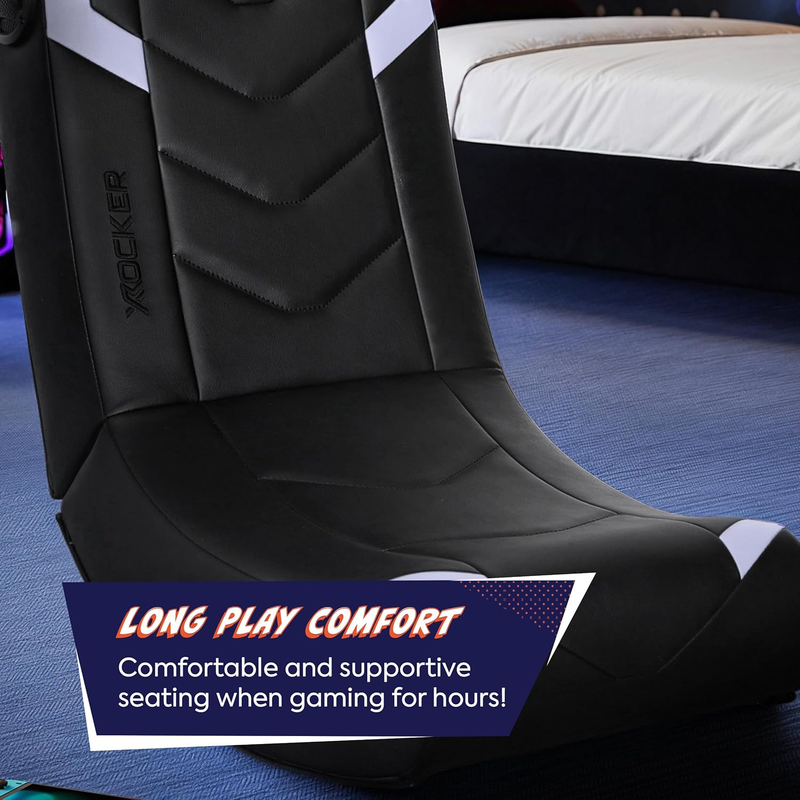 Video Gaming Floor Rocker Chair Foldable w/ Built In Audio for Gamers 5 173