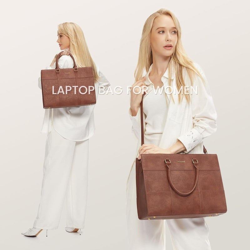 Vintage Handbag Purses, Large Laptop Tote Bag for Women Fit 15.6 Inch Laptop, To2