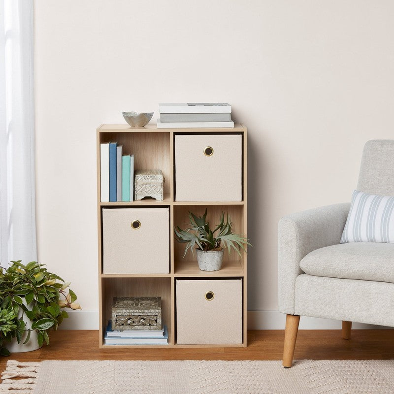 6 Cube Storage Organizer, Spring Pine1