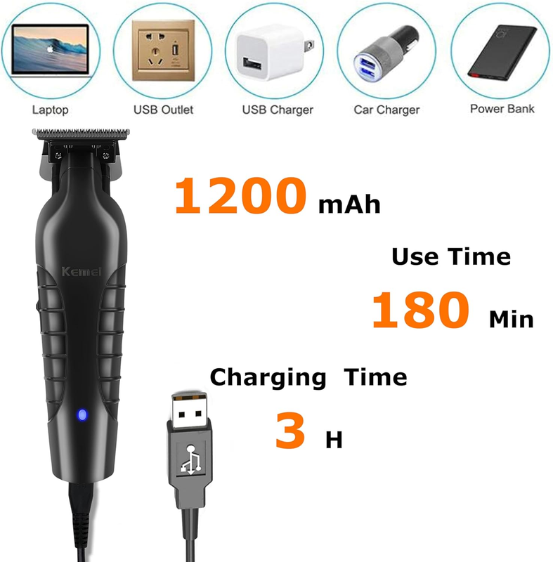 2299 Professional Hair/Beard Trimmer for Men Zero Gapped Hair Clippers for Barbe3