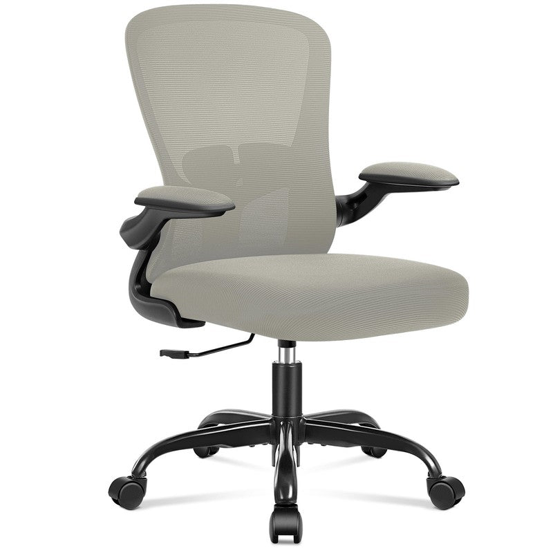 Office Chair, Ergonomic Desk Chair with Adjustable Lumbar Support, High Back Mes9