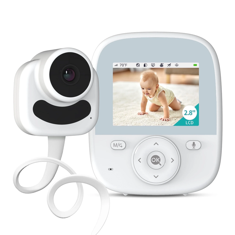 AI Smart 2.8 Video Baby Monitor  Camera & Audio with Cry Detection Night Vision0