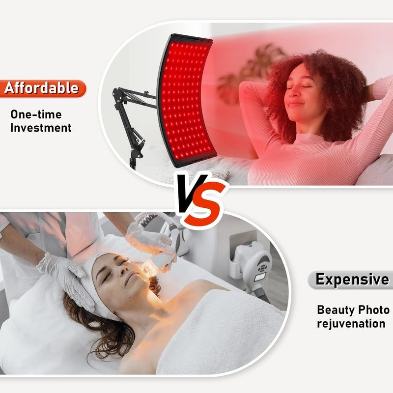 Red Light Therapy for Face and Body, Red Infrared Light Therapy Lamp with Stand 5