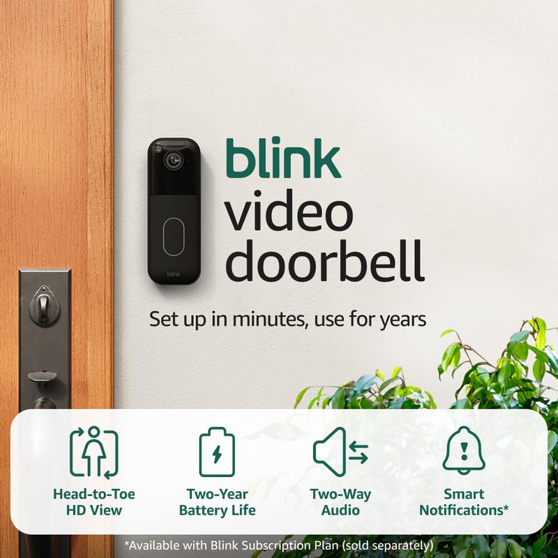 HD Video Doorbell - 2-Year Battery, Easy Setup, Sync Module Included6