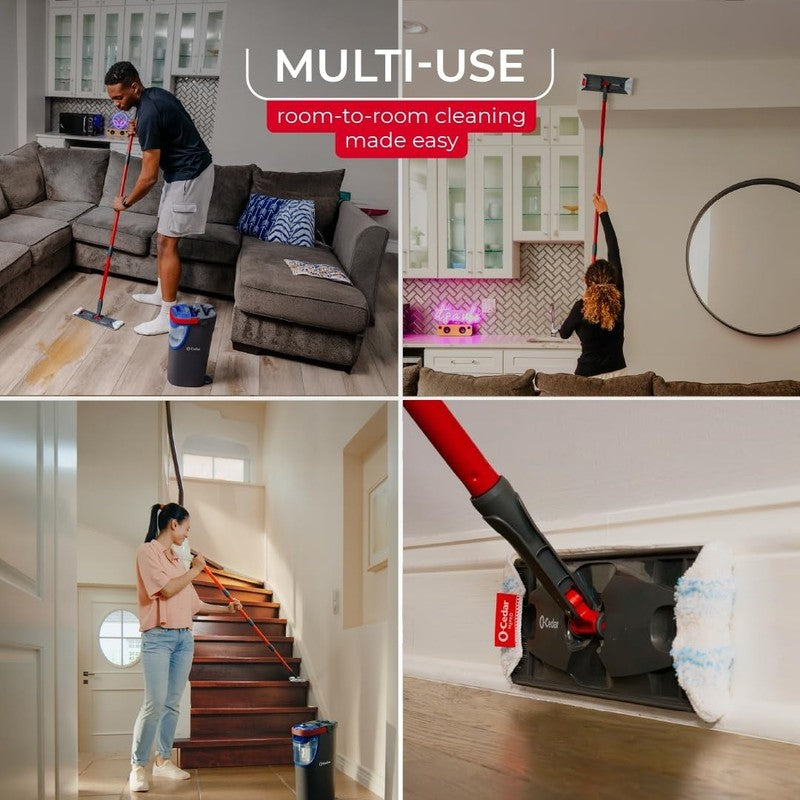 H2Pro Flat Mop System | Quick Clean with Reusable Microfiber Pads7