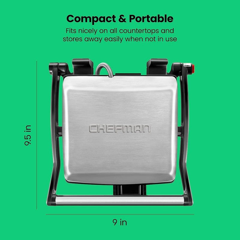 Panini Press Grill 4-Slice Nonstick Sandwich Maker Stainless Steel Black7
