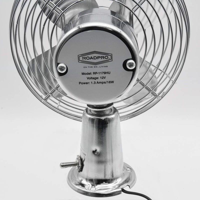 Heavy Duty 12V Metal Car Fan - 7.5" for Ultimate Cooling Power2
