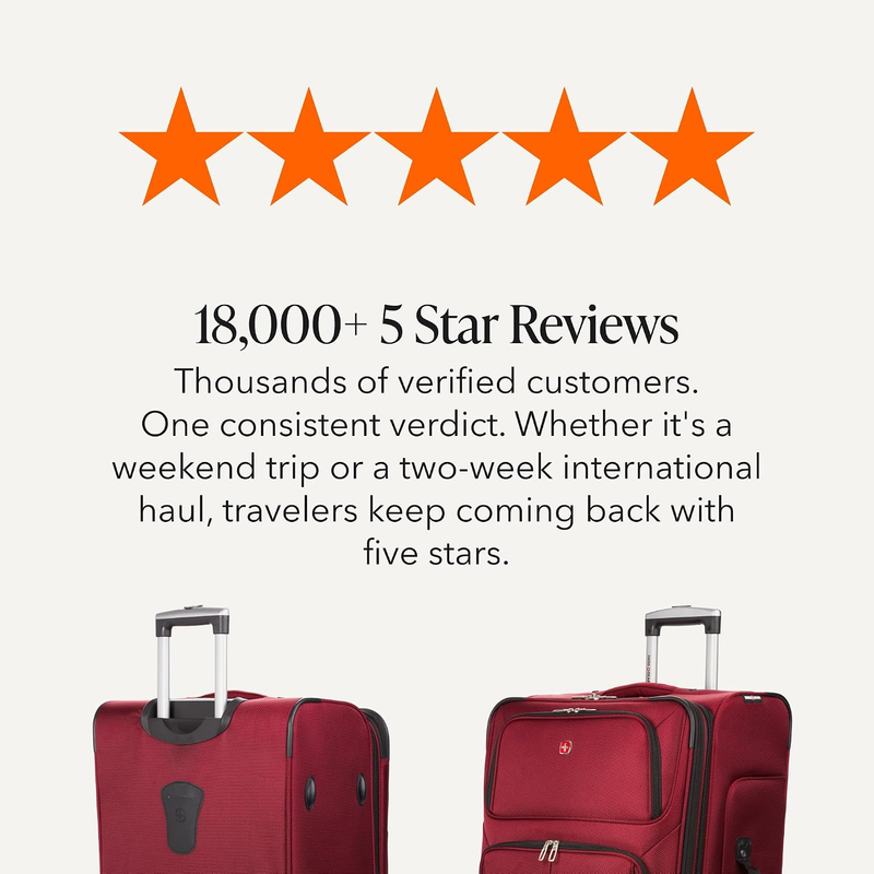 Sion Large Checked Softside Expandable Spinner Travel Suitcase Burgundy8