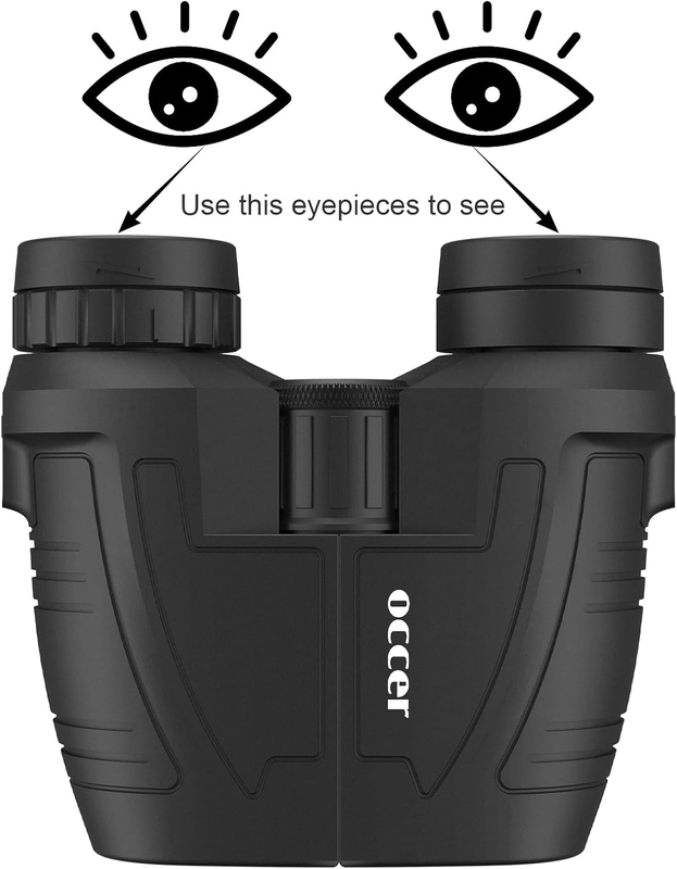 12X25 Compact Binoculars for Adults and Kids, Large Eyepiece Waterproof Binocula8