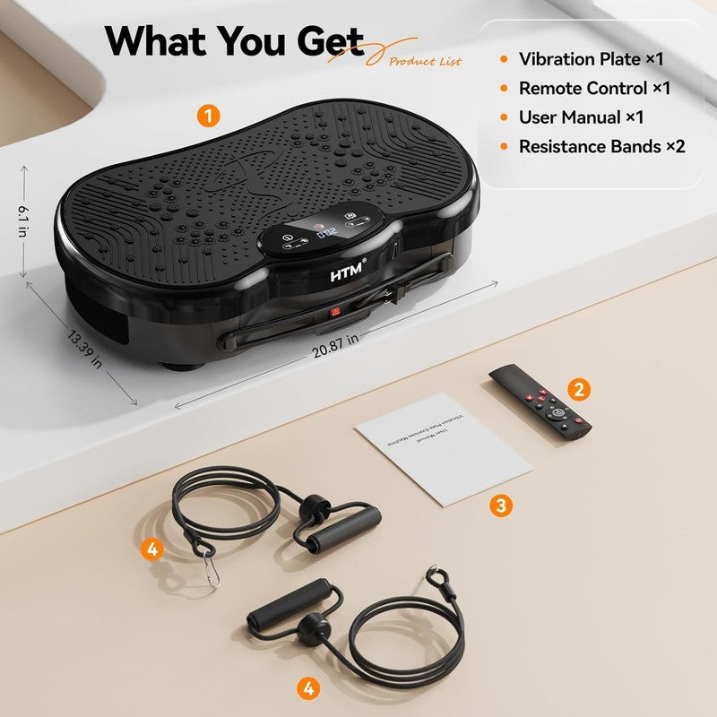 Vibration Plate Exercise Machine 300lbs 120 Speeds 9 Modes Home Fitness7