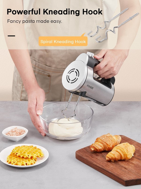 Hand Mixer Electric 6 Speed 300W Turbo Kitchen Handheld Mixer Self-Control Speed2